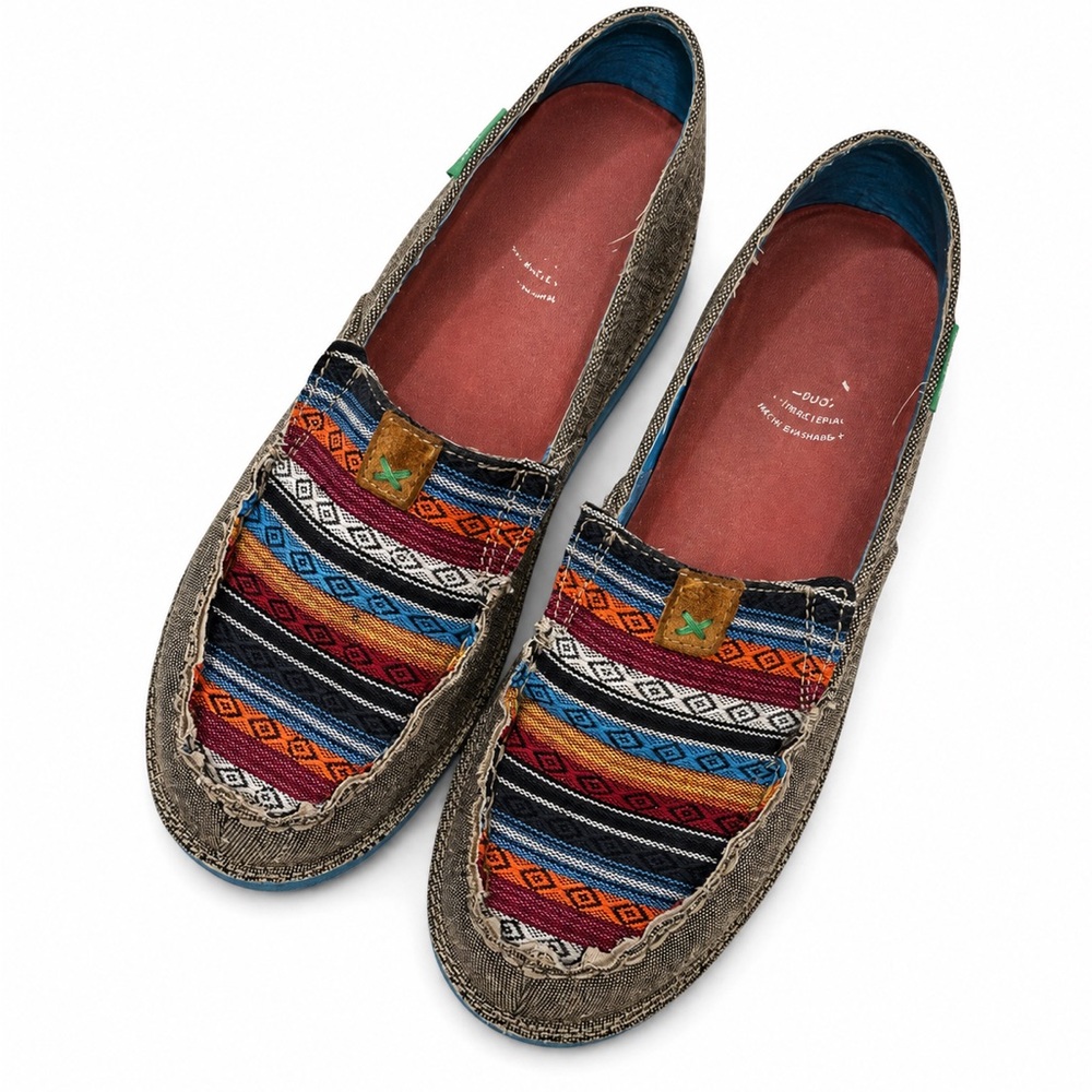 Twisted X EcoTWX Casual Loafers Dust Serape Aztec Slip On Shoes Size 8.5M Box‎